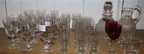 Sundry glassware